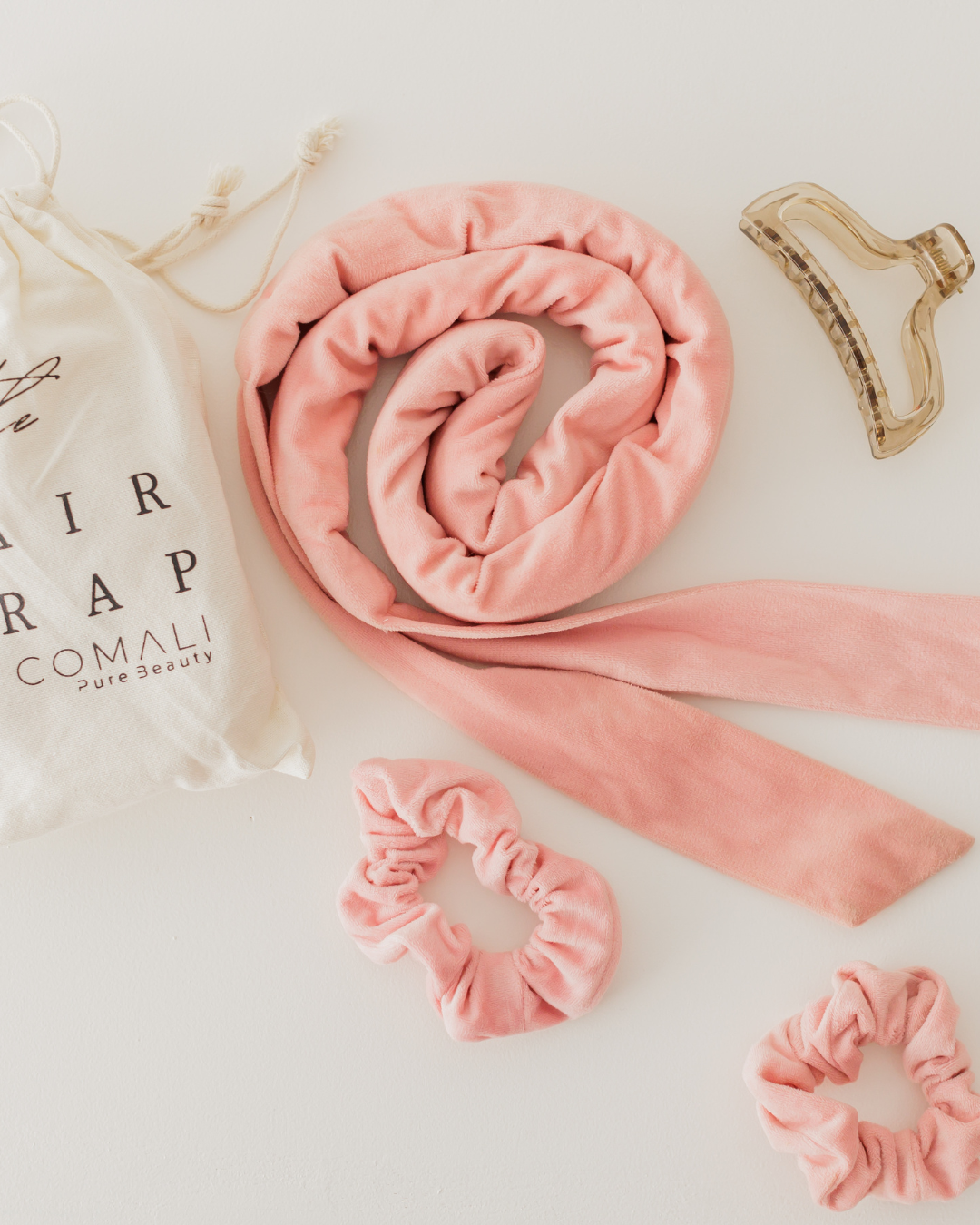 The Heatless Hair Wrap by COMALI - PINK